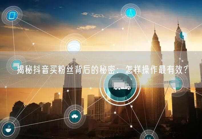 揭秘抖音买粉丝背后的秘密:怎样操作最有效?