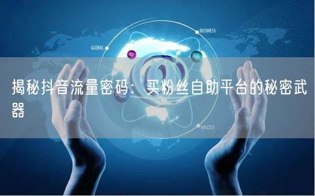 揭秘抖音流量密码:买粉丝自助平台的秘密武器