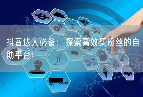 抖音达人必备:探索高效买粉丝的自助平台!
