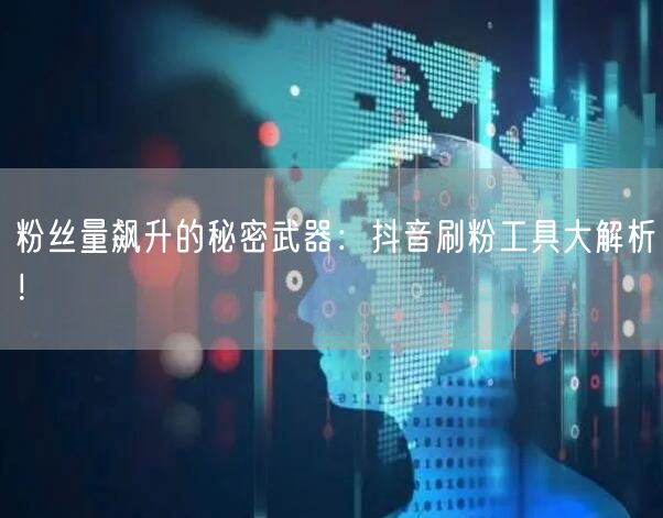 粉丝量飙升的秘密武器:抖音刷粉工具大解析!