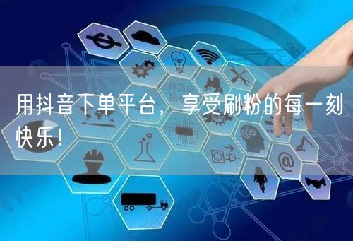 用抖音下单平台,享受刷粉的每一刻快乐!