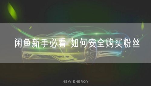 闲鱼新手必看 如何安全购买粉丝