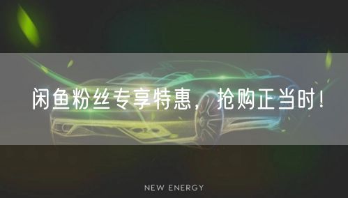 闲鱼粉丝专享特惠，抢购正当时！