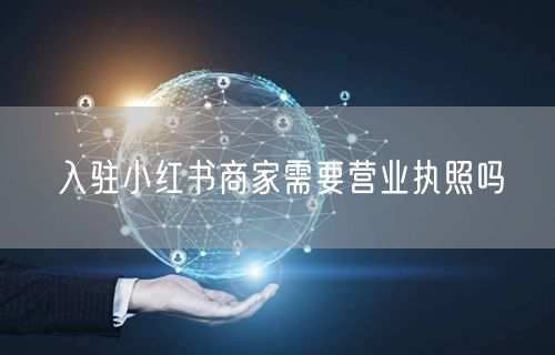 入驻小红书商家需要营业执照吗