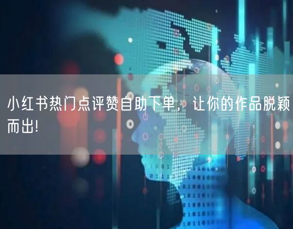小红书热门点评赞自助下单，让你的作品脱颖而出!