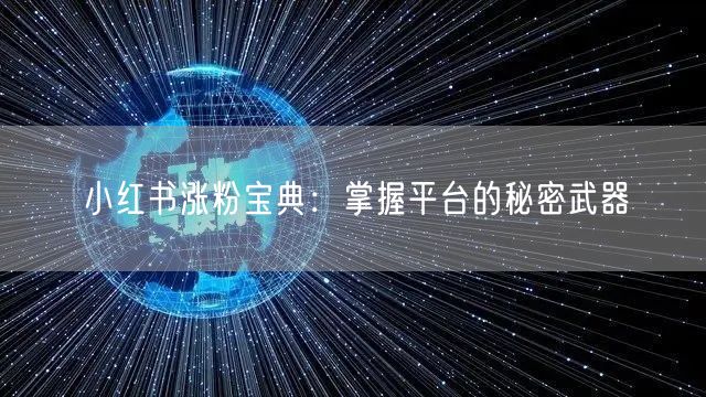 小红书涨粉宝典：掌握平台的秘密武器