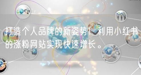 打造个人品牌的新姿势!利用小红书的涨粉网站实现快速增长。