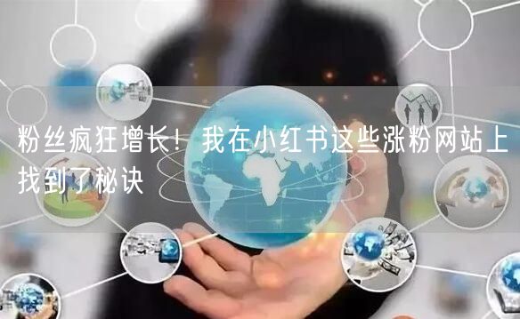 粉丝疯狂增长!我在小红书这些涨粉网站上找到了秘诀