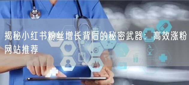 揭秘小红书粉丝增长背后的秘密武器:高效涨粉网站推荐