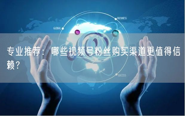 专业推荐:哪些视频号粉丝购买渠道更值得信赖?