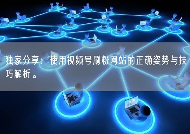 独家分享：使用视频号刷粉网站的正确姿势与技巧解析。