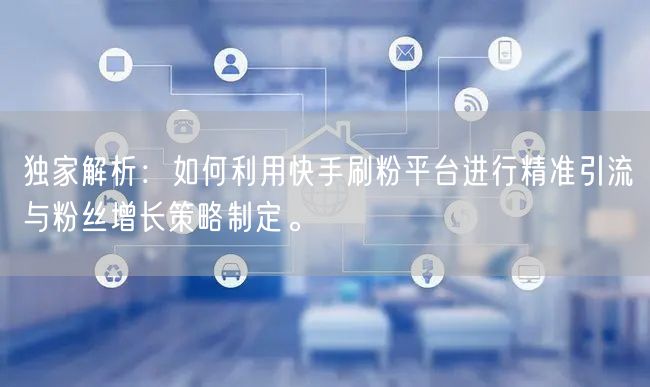 独家解析：如何利用快手刷粉平台进行精准引流与粉丝增长策略制定。