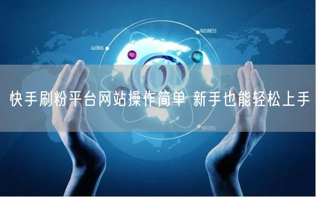 快手刷粉平台网站操作简单 新手也能轻松上手
